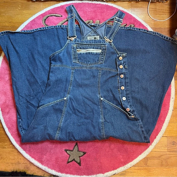 Vintage Levi's Silver Tab 90s Button Up
Overall Dress - Picture 1 of 4